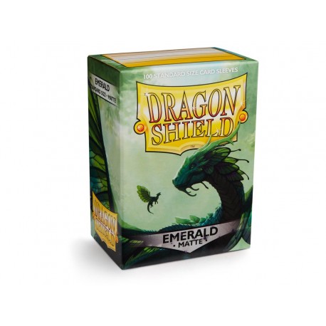 DRAGON SHIELD 100 SLEEVES STANDARD MATTE  - EMERALD (AT-11036)