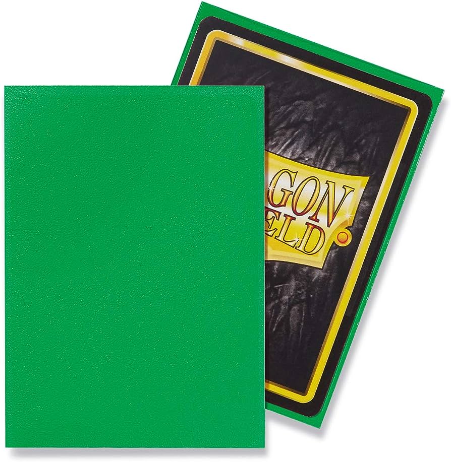 DRAGON SHIELD 100 SLEEVES STANDARD MATTE  - APPLE GREEN (AT-11018)