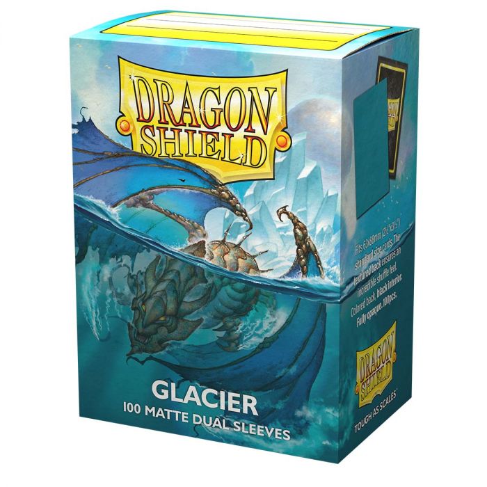 DRAGON SHIELD 100 SLEEVES STANDARD MATTE DUAL -  GLACIER MINIOM (AT-15031)