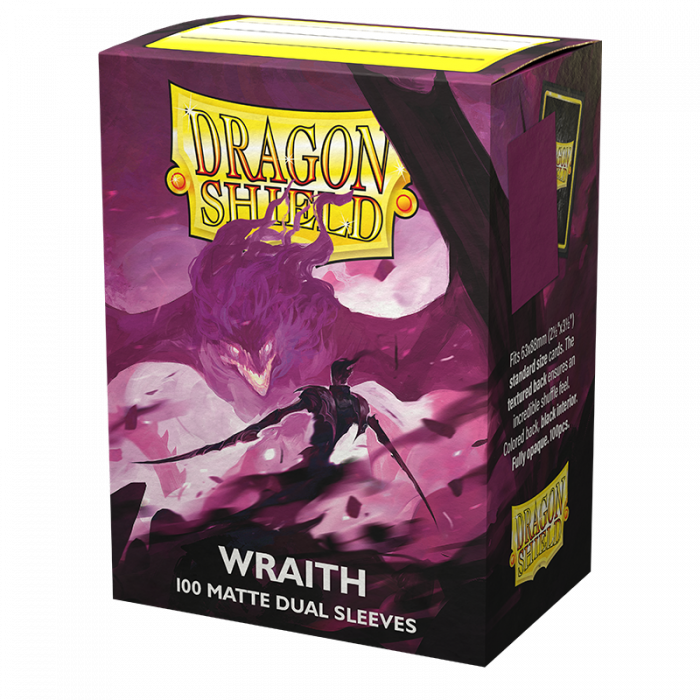 DRAGON SHIELD 100 SLEEVES STANDARD MATTE DUAL - WRAITH ALARIC CHAOS WRAITH (AT-15056)